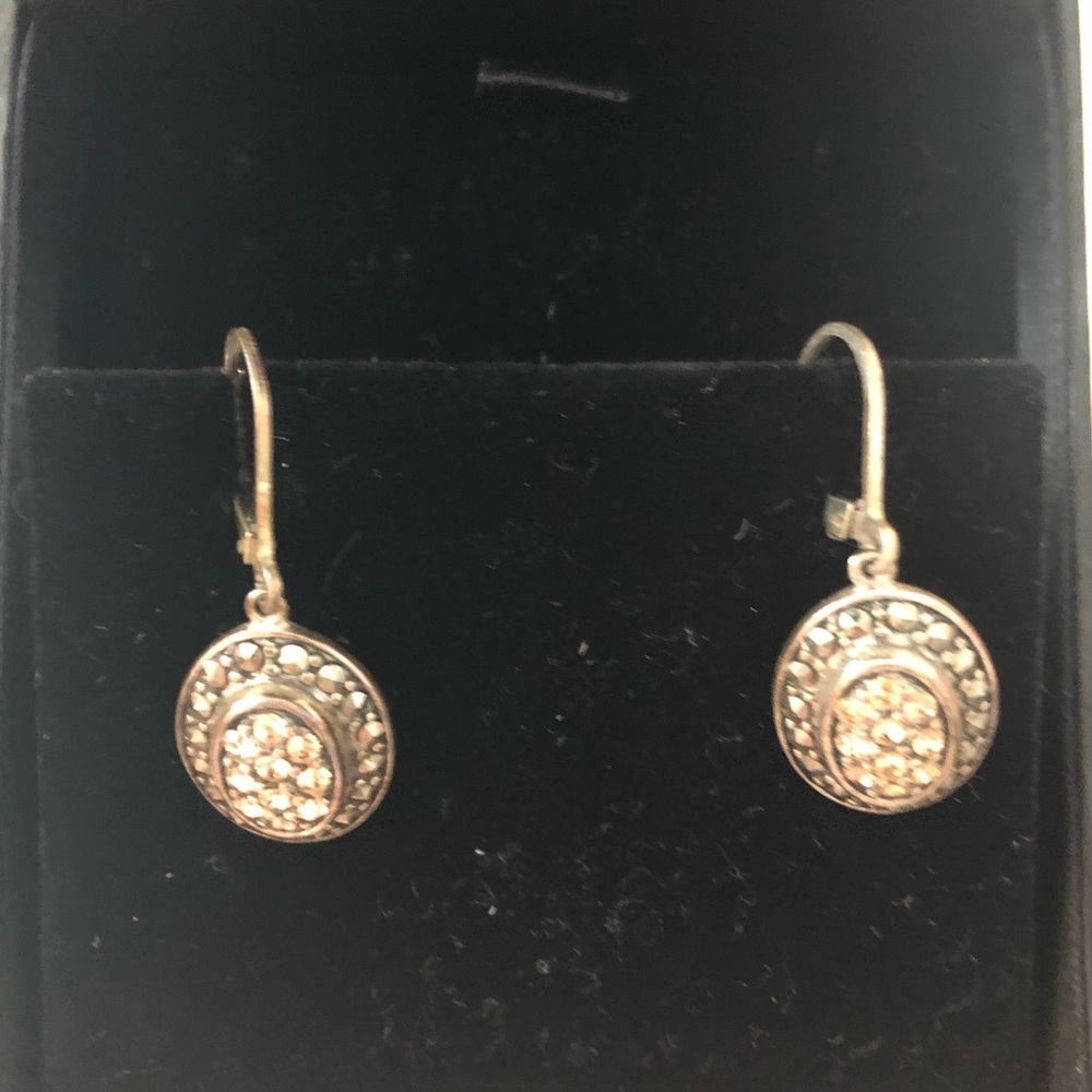 Marquisate Gold Drop earrings.